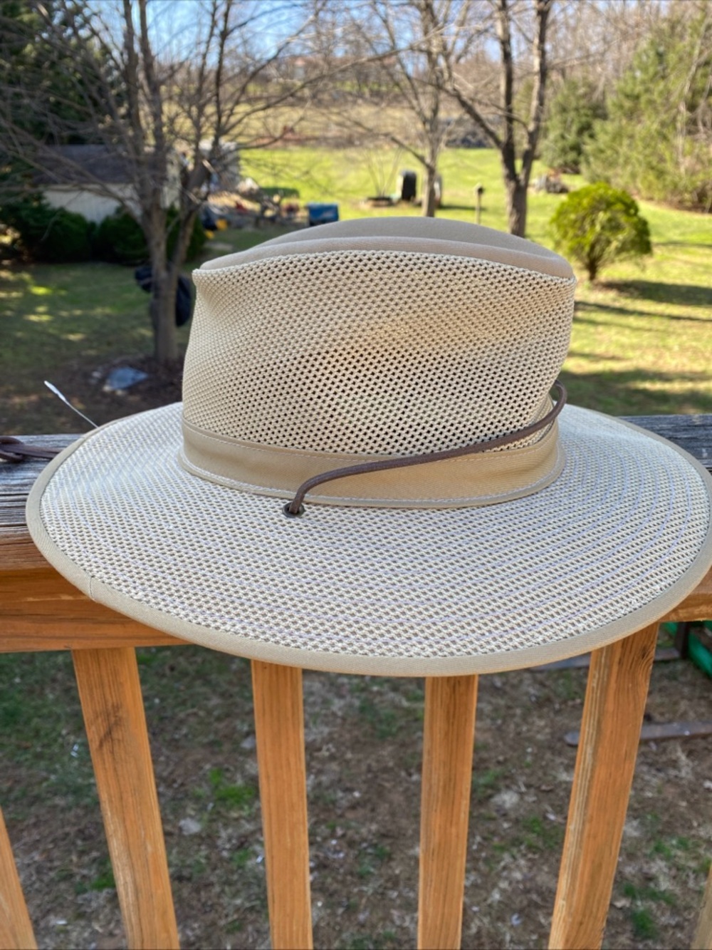 NEW Henschel Hat Company Original Aussie Breezer Hat - KHAKI- MADE IN THE USA L